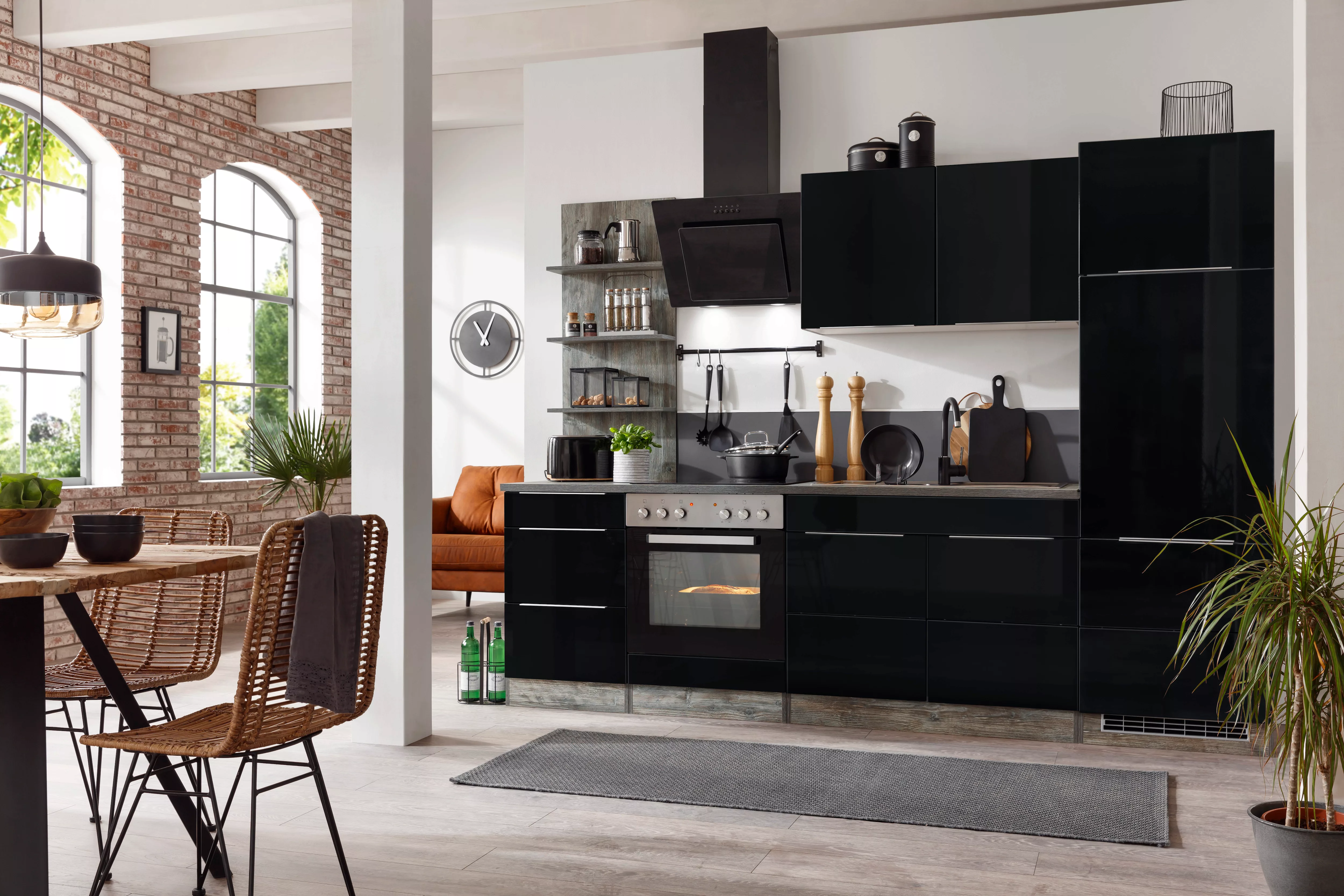 KOCHSTATION Küchenzeile "KS-Brindisi", mit E-Geräten, Breite 270 cm günstig online kaufen