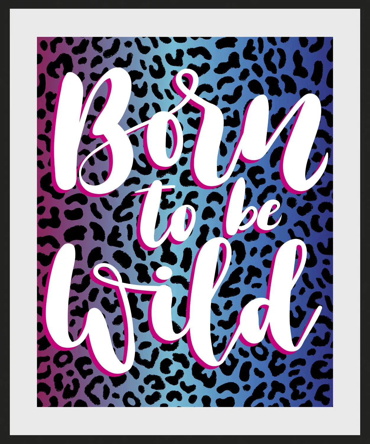queence Bild »Born to be Wild«, Schriftzüge-Schriftzug-Sprüche & Texte-Humo günstig online kaufen