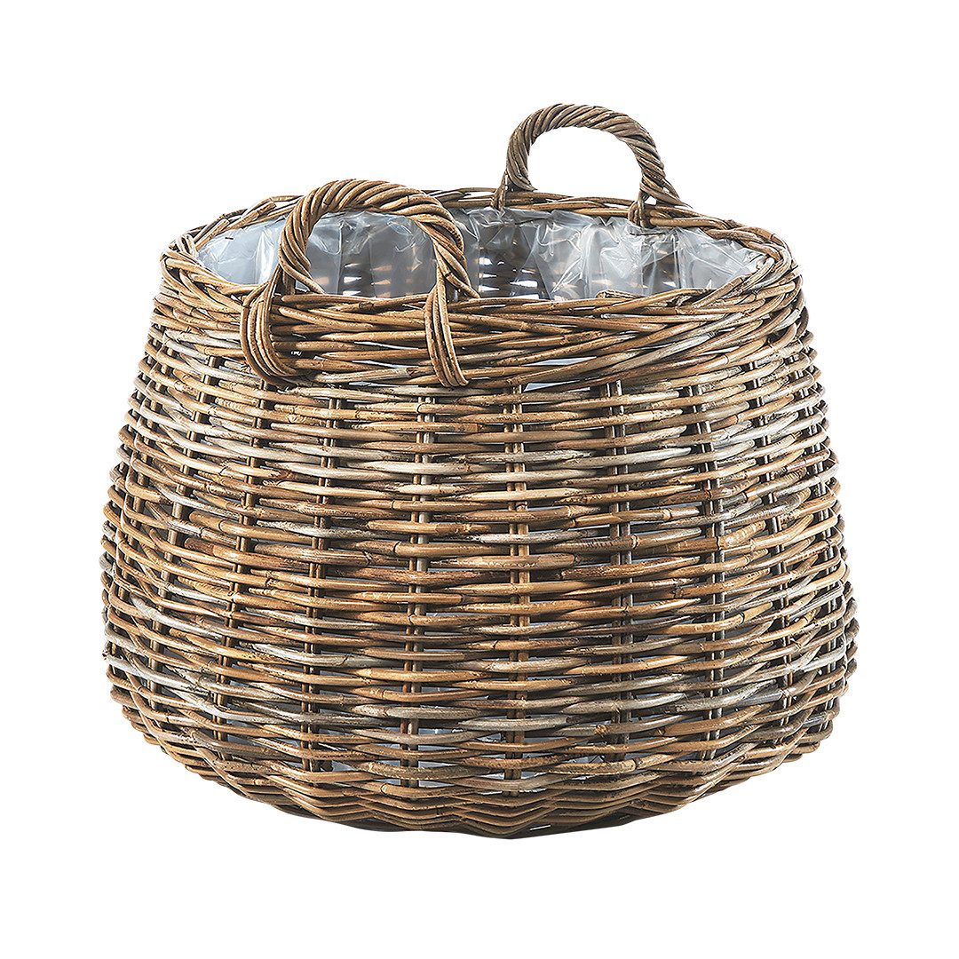 Kobolo Pflanzkübel Pflanzkorb rund - Rattan günstig online kaufen