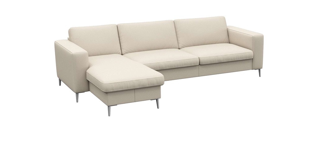 FLEXLUX Ecksofa »Fiore, super Sitzkomfort durch Kaltschaum im Sitz, L-Form« günstig online kaufen