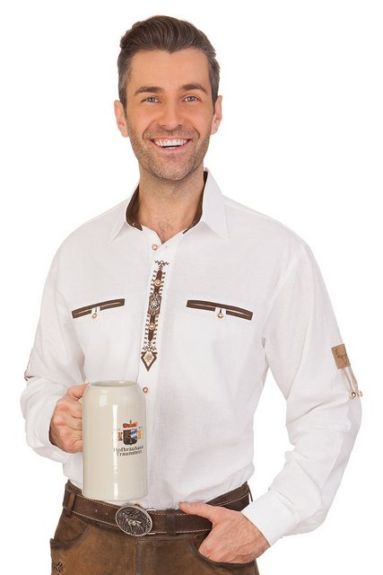 orbis Trachtenhemd Trachtenhemd - ALBIN - weiß günstig online kaufen
