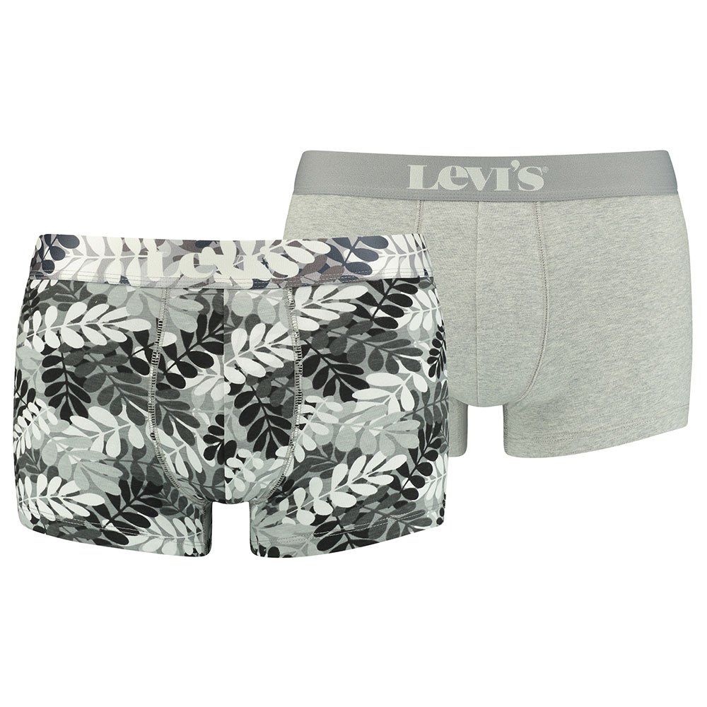 Levi´s ® Indigo Leaf All Over Print Boxer 2 Einheiten L Grey Combo günstig online kaufen