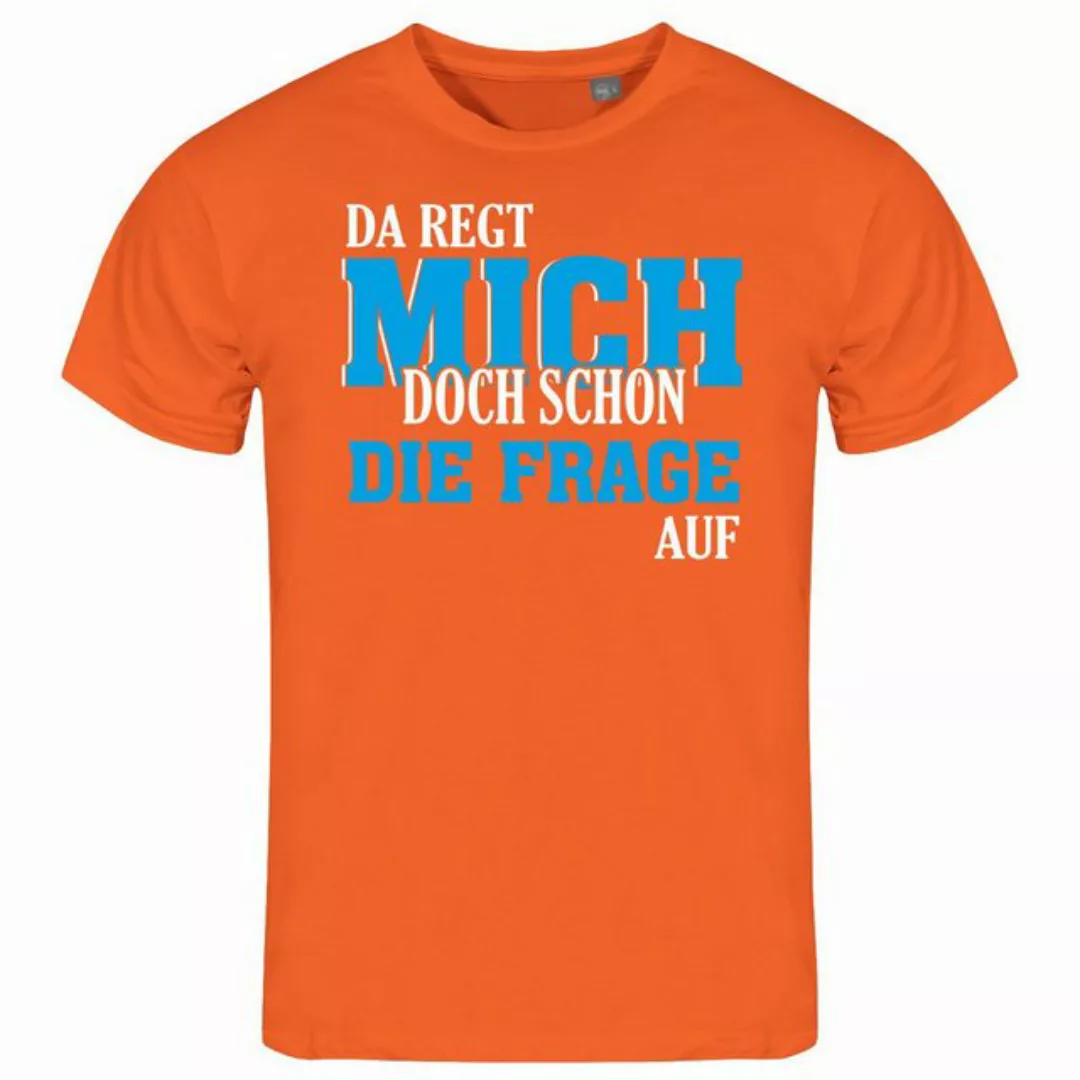 deinshirt Print-Shirt Herren T-Shirt Da regt mich schon die Frage auf Funsh günstig online kaufen