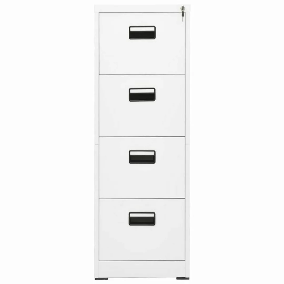 vidaXL Aktenschrank Aktenschrank Weiß 46x62x133 cm Stahl günstig online kaufen