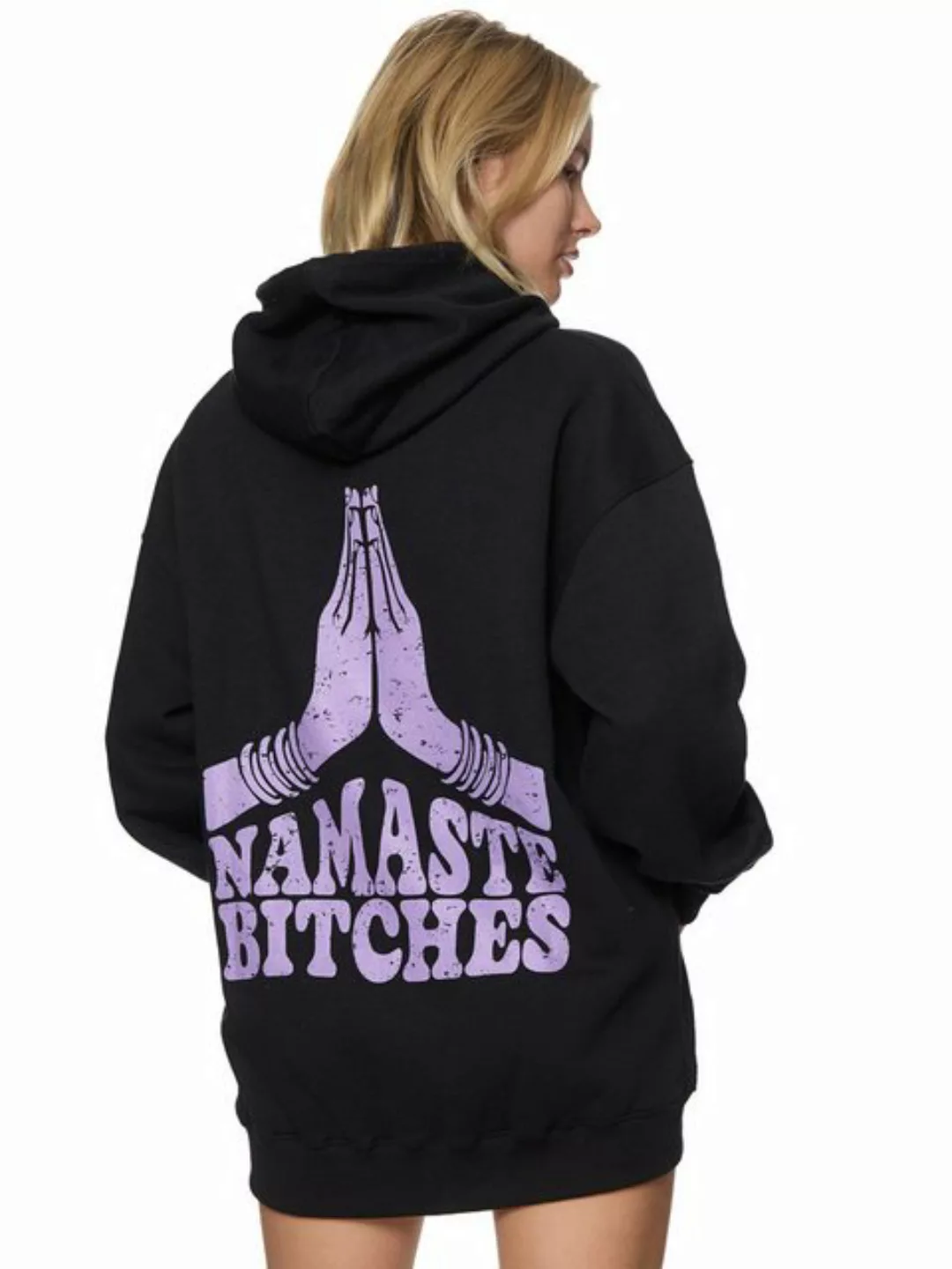 Worldclassca Hoodie Worldclassca Oversized Hoodie NAMASTE Kapuzenpullover S günstig online kaufen