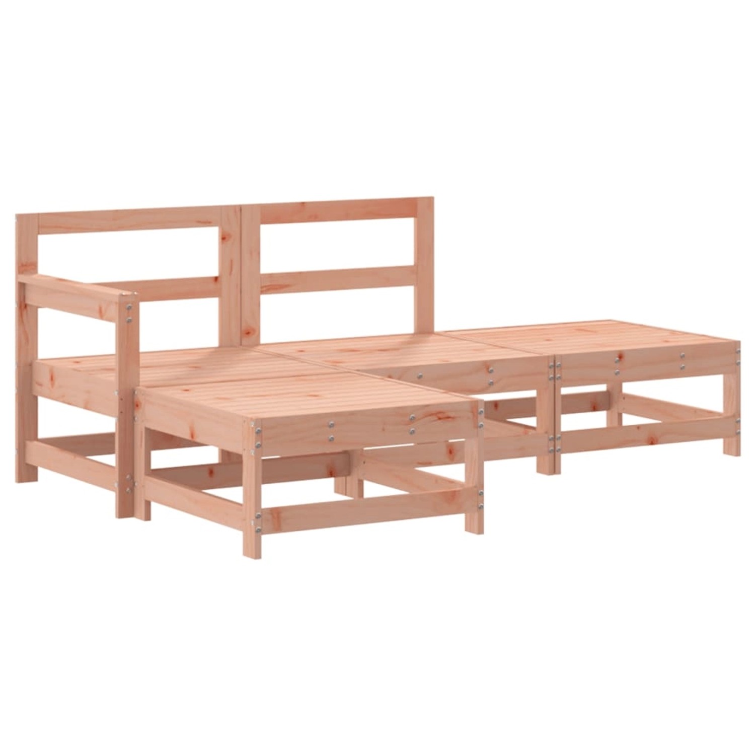 vidaXL 4-Tlg Garten-Lounge-Set Massivholz Douglasie 3186492 günstig online kaufen
