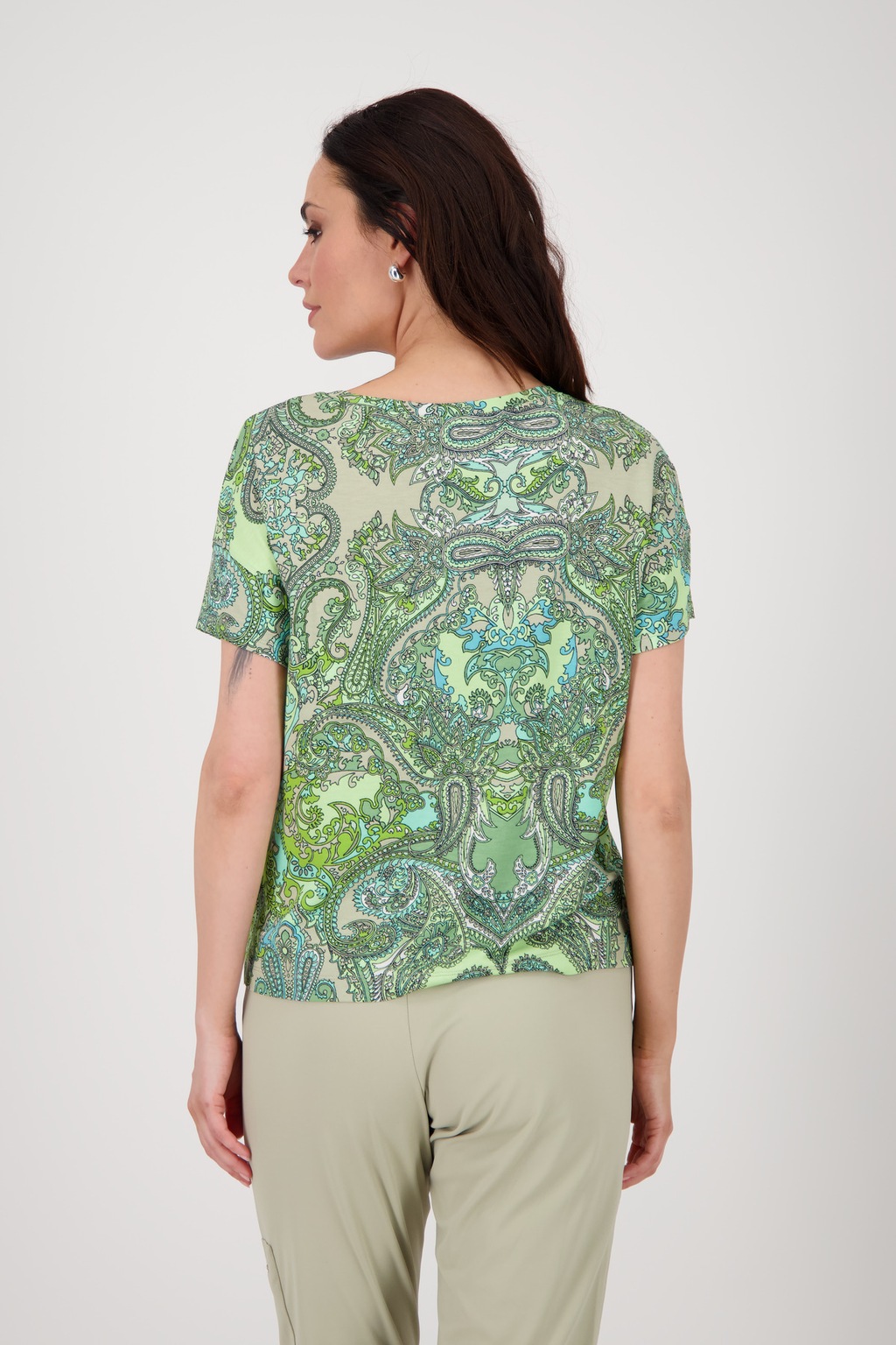 Monari Rundhalsshirt, mit Paisleymuster günstig online kaufen