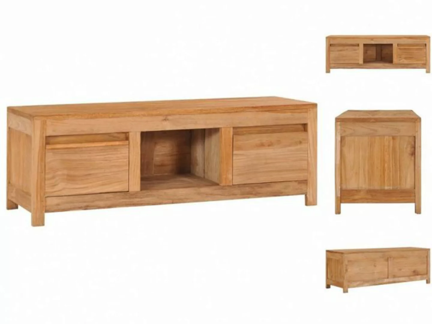 Tv-schrank 100×30×35 Cm Massivholz Teak günstig online kaufen