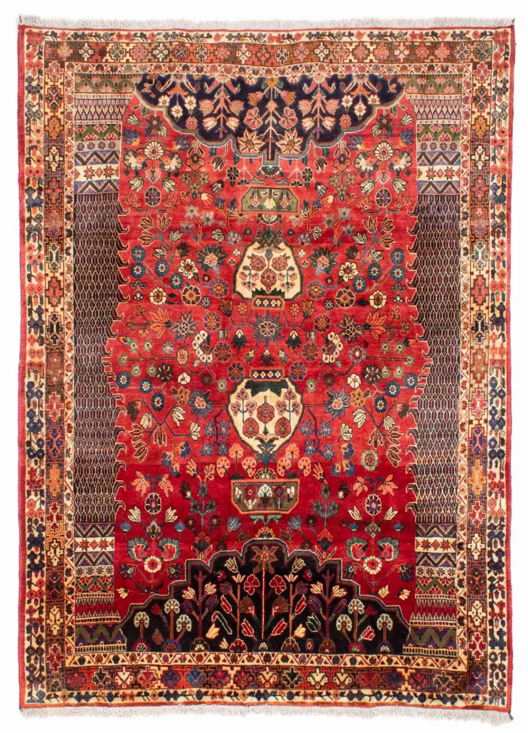 morgenland Wollteppich »Shiraz Medaillon Rosso 274 x 203 cm«, rechteckig, 1 günstig online kaufen