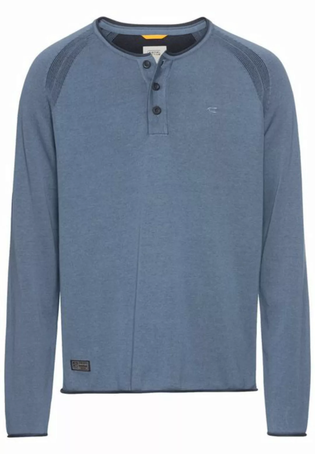 camel active Henleyshirt aus zertifiziertem Organic Cotton günstig online kaufen