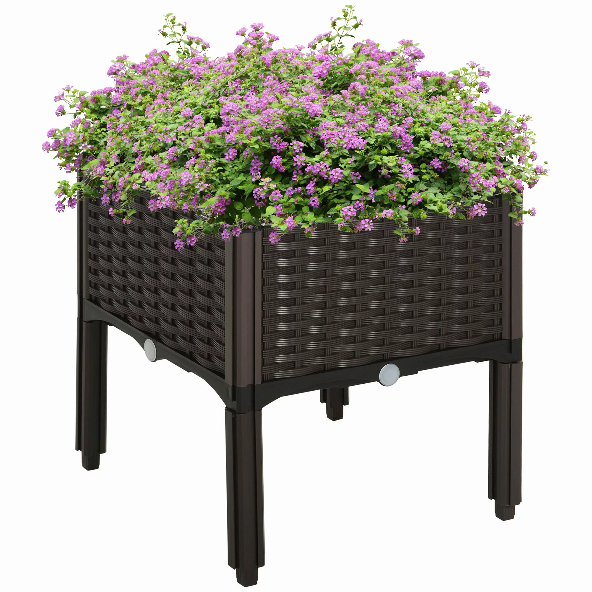 Outsunny Hochbeet Pflanzkasten mit Abflusslöchern (Blumenständer, günstig online kaufen
