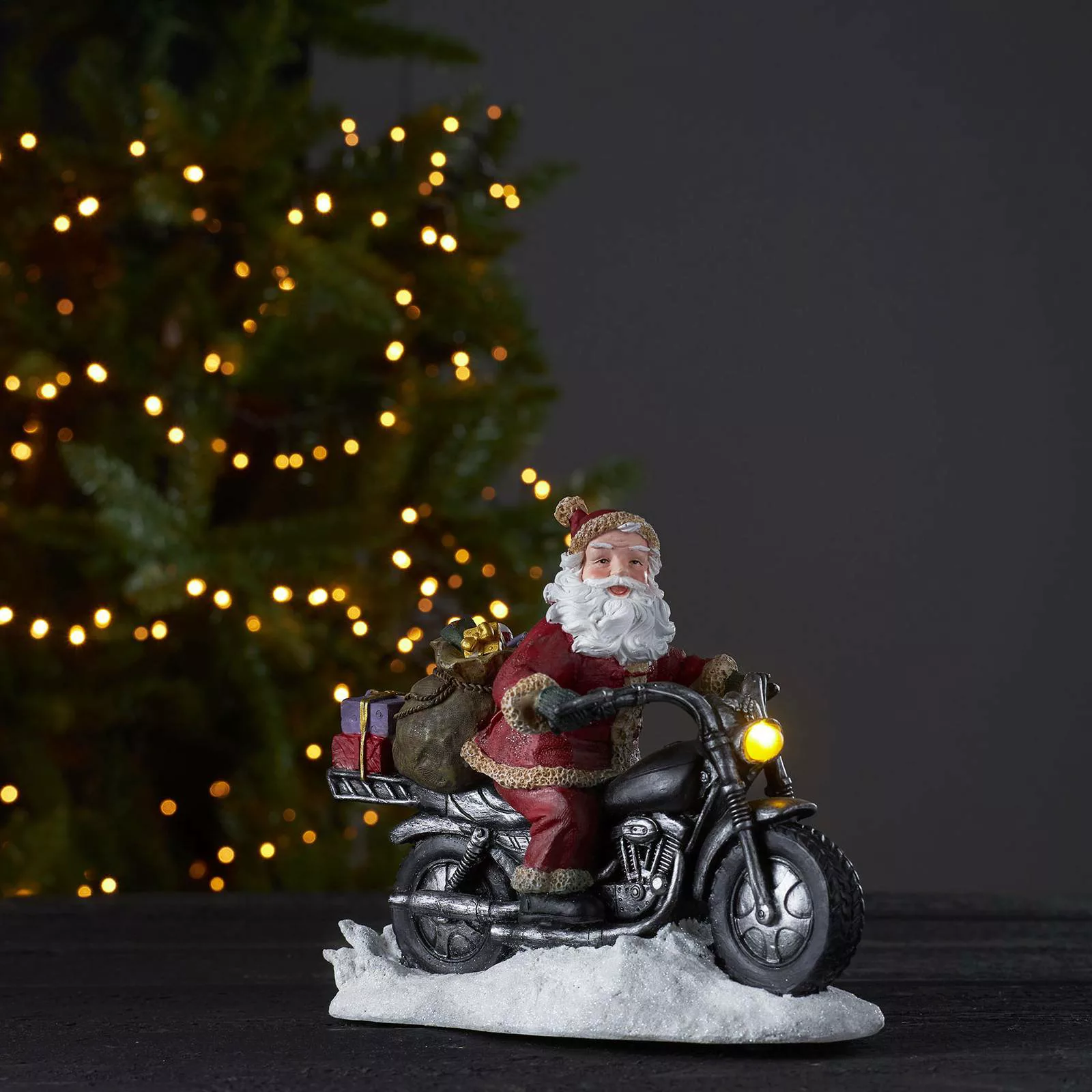 LED-Dekoleuchte Merryville, Santa auf Motorrad günstig online kaufen