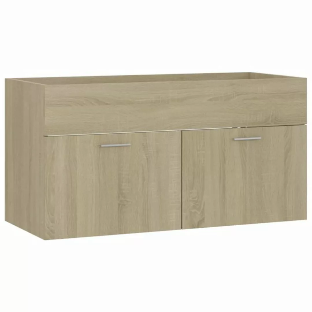 Waschbeckenunterschrank Sonoma-eiche 90x38,5x46 Cm Spanplatte günstig online kaufen