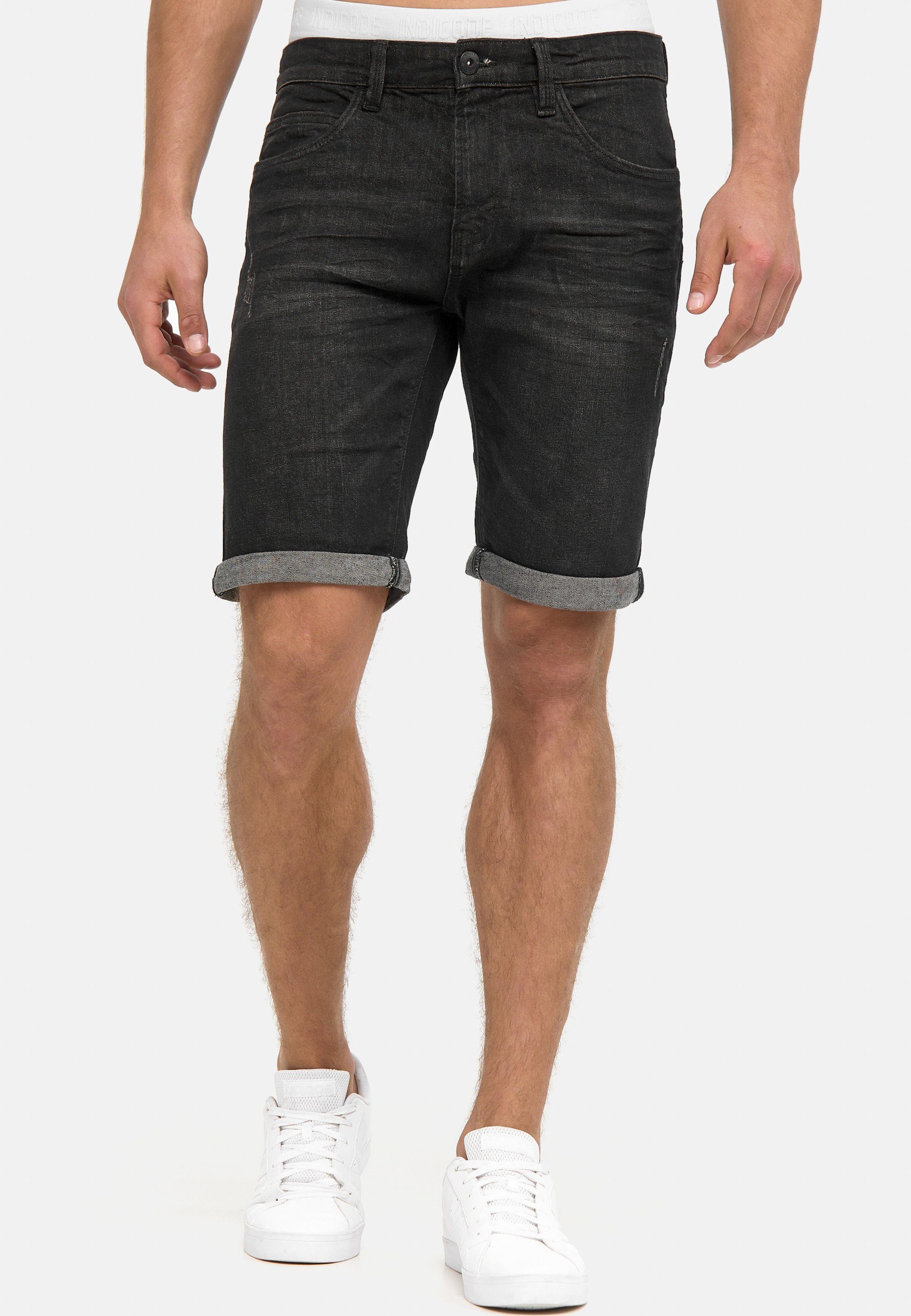 Indicode Jeansshorts Caden mit 5 Taschen, günstig online kaufen