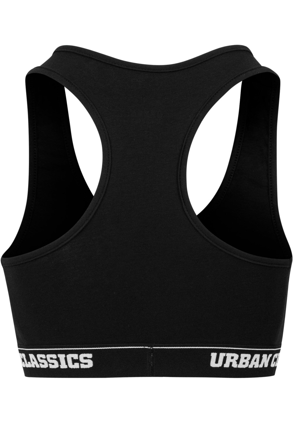 URBAN CLASSICS Kurzarmshirt "Urban Classics Damen Ladies Logo Bra" günstig online kaufen