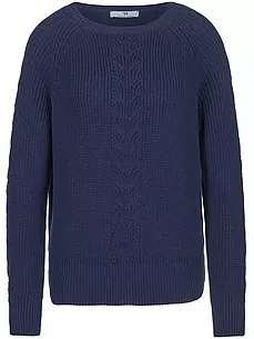 Rundhals-Pullover Peter Hahn blau günstig online kaufen