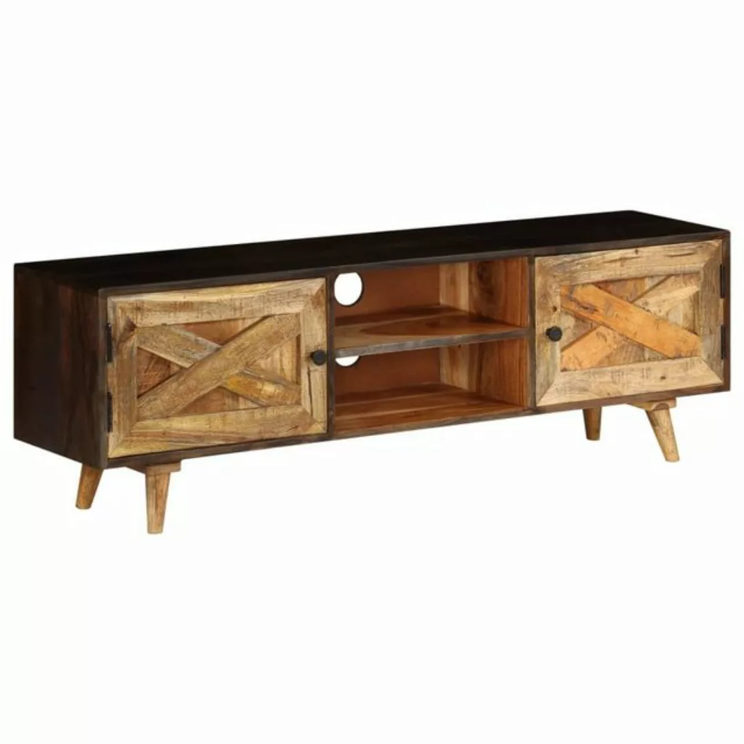 furnicato TV-Schrank Fernsehschrank aus massivem Mangoholz 140x30x45 cm günstig online kaufen