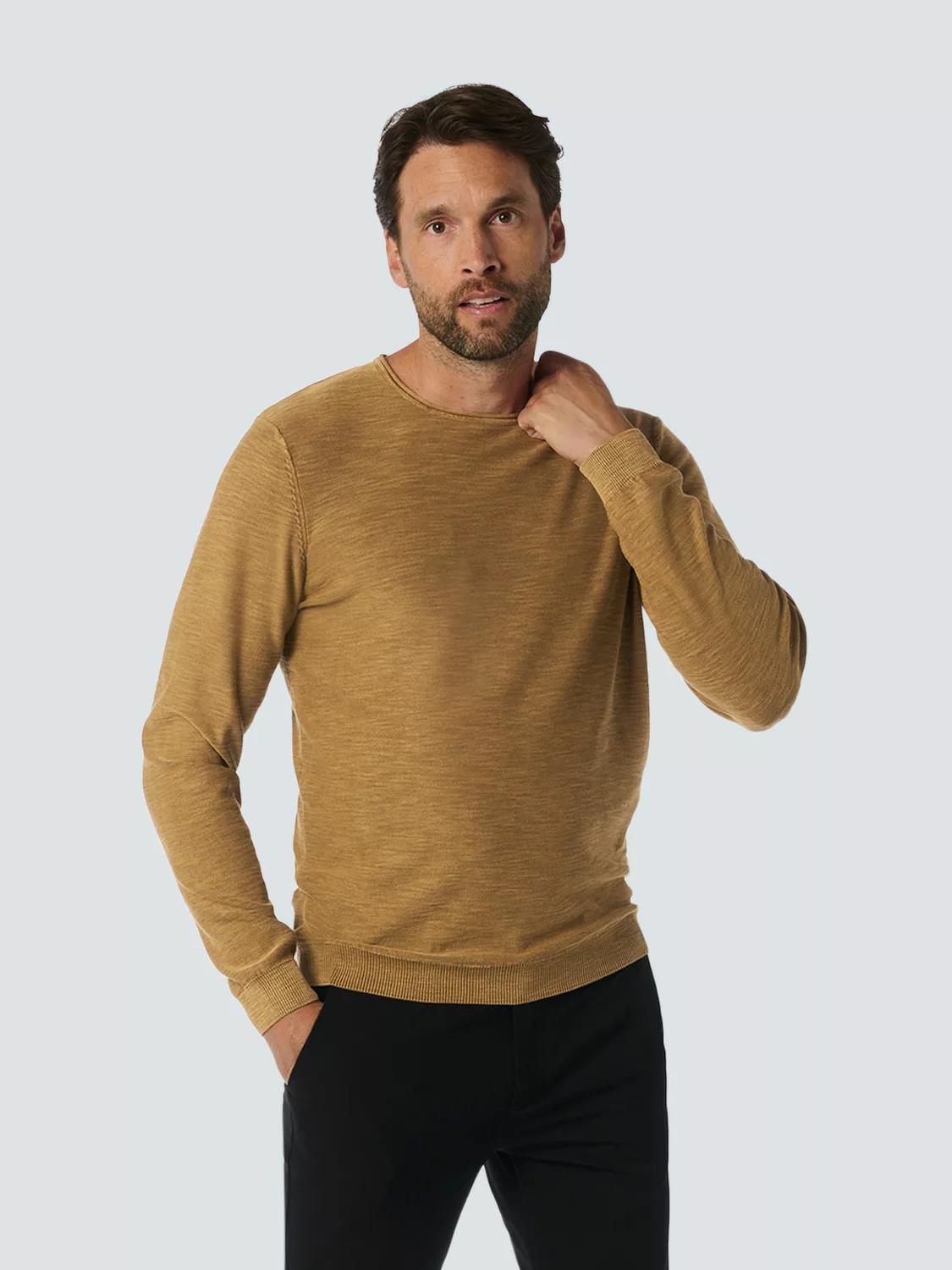 NO EXCESS Strickpullover - Basic Herren Pullover - Pullover Crewneck Colour günstig online kaufen