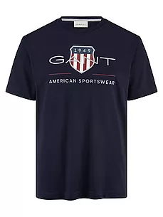 Rundhals-Shirt GANT blau günstig online kaufen