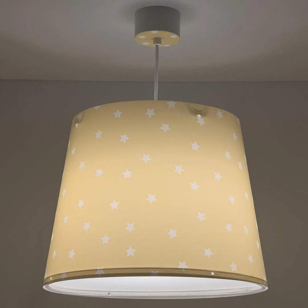 Pendelleuchte Star Light in Gelb E27 günstig online kaufen