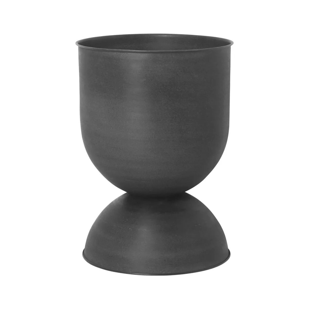 ferm LIVING - Hourglass Blumentopf Ø 41cm - schwarz/H 59cm x Ø 41cm günstig online kaufen