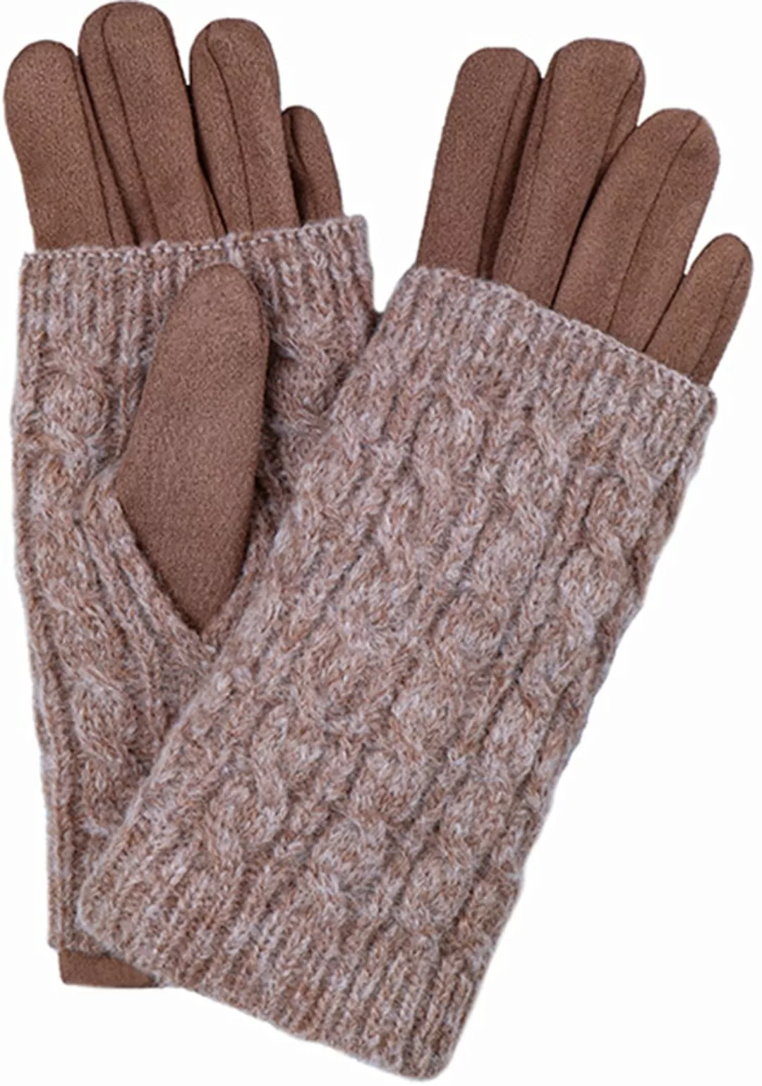 Capelli New York Strickhandschuhe, (-), mit modischem Zopfmuster günstig online kaufen