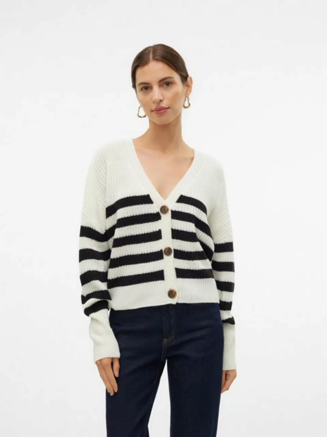 Vero Moda Strickjacke VMLEA LS V-NECK CUFF CARDIGAN günstig online kaufen