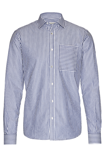 Herrenhemd Aus Bio-baumwolle "Metro Shirt Slim Bold Stripe" günstig online kaufen