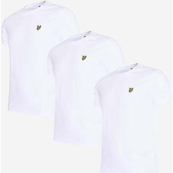 Lyle & Scott  T-Shirts & Poloshirts Plain t-shirt - white 3 pack günstig online kaufen