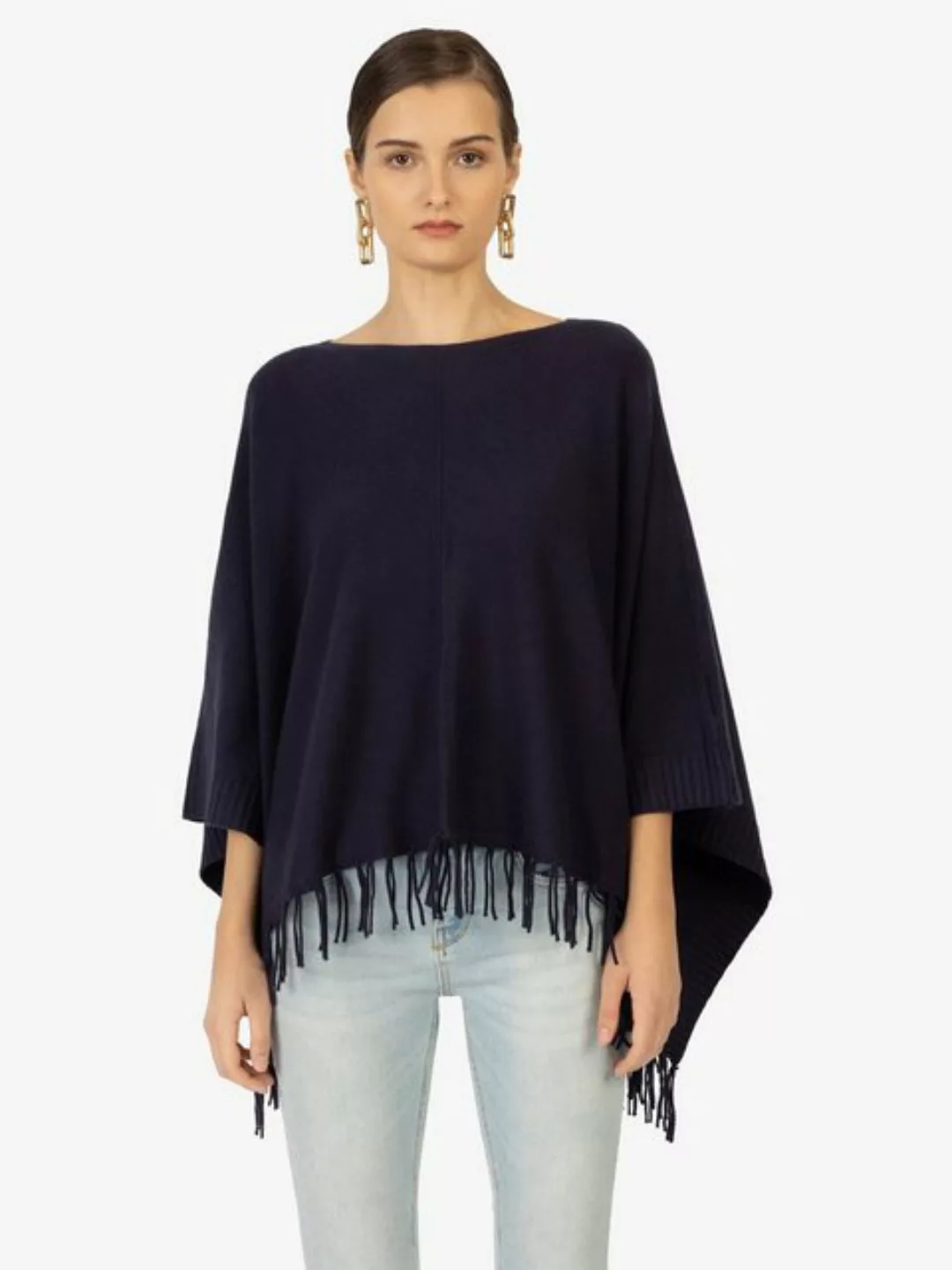 Kraimod Poncho mit Eye catching und Allover-Design günstig online kaufen