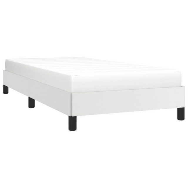 vidaXL Bett Bettgestell Weiß 80x200 cm Kunstleder günstig online kaufen