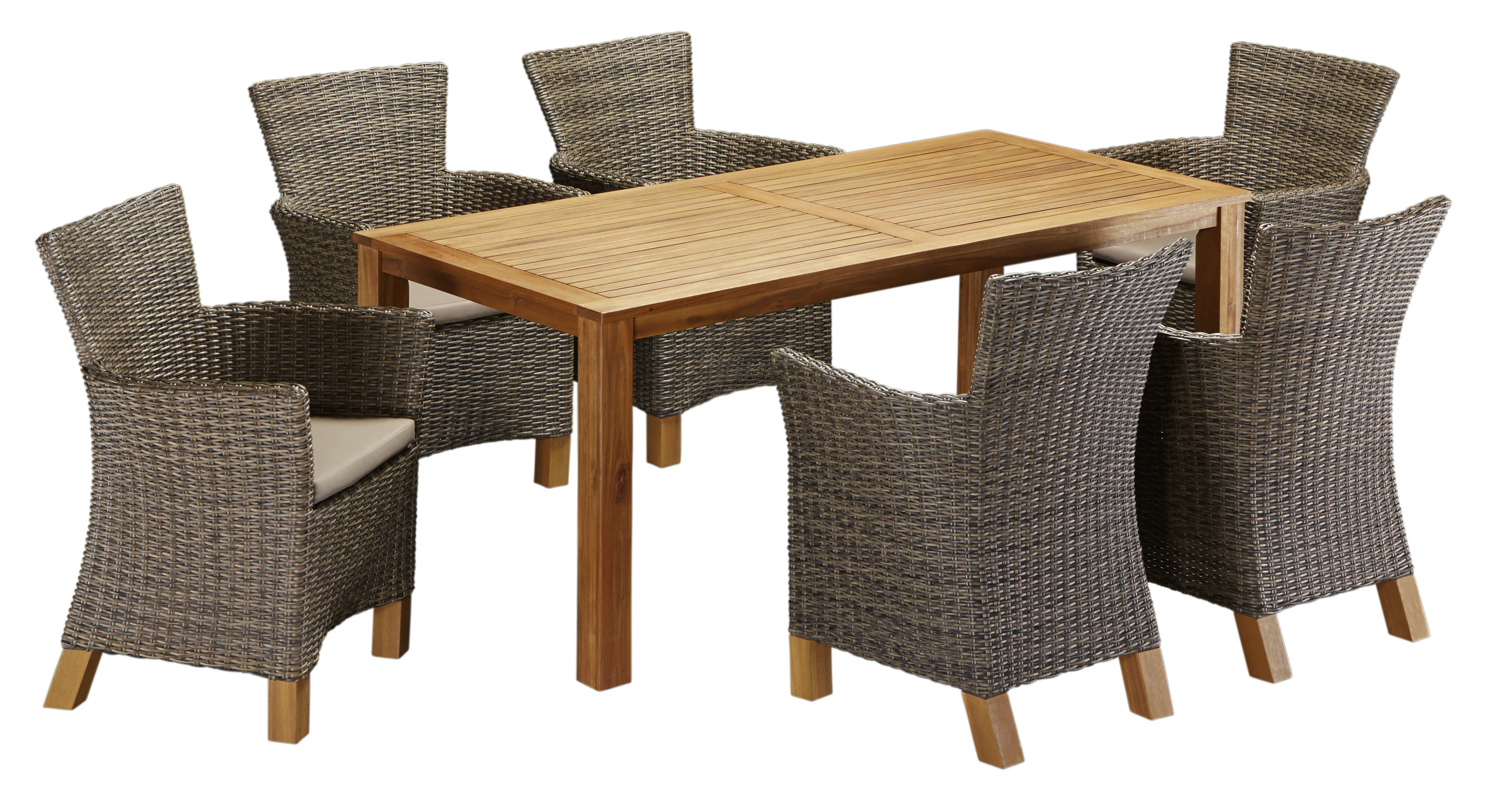 MERXX Garten-Essgruppe "Toskana", (13 tlg.), 6 Sessel, Tisch 185x90cm, Poly günstig online kaufen