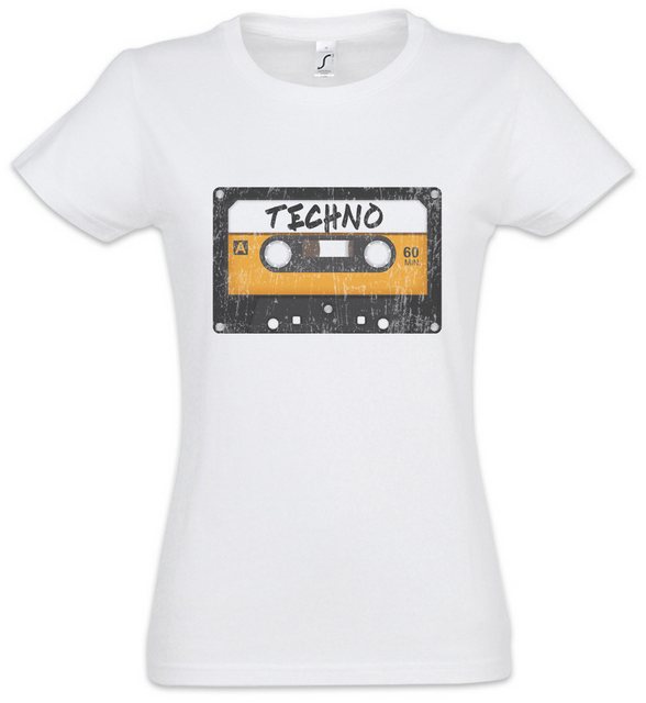 Urban Backwoods Print-Shirt Tape Techno Damen T-Shirt Kassette Cassette MC günstig online kaufen