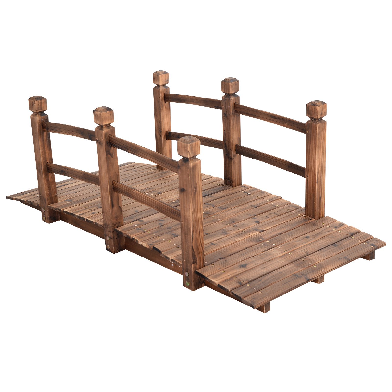 COSTWAY Zierbrücke, Holzbrücke, Gartenbrücke, Dekobrücke, 150 günstig online kaufen