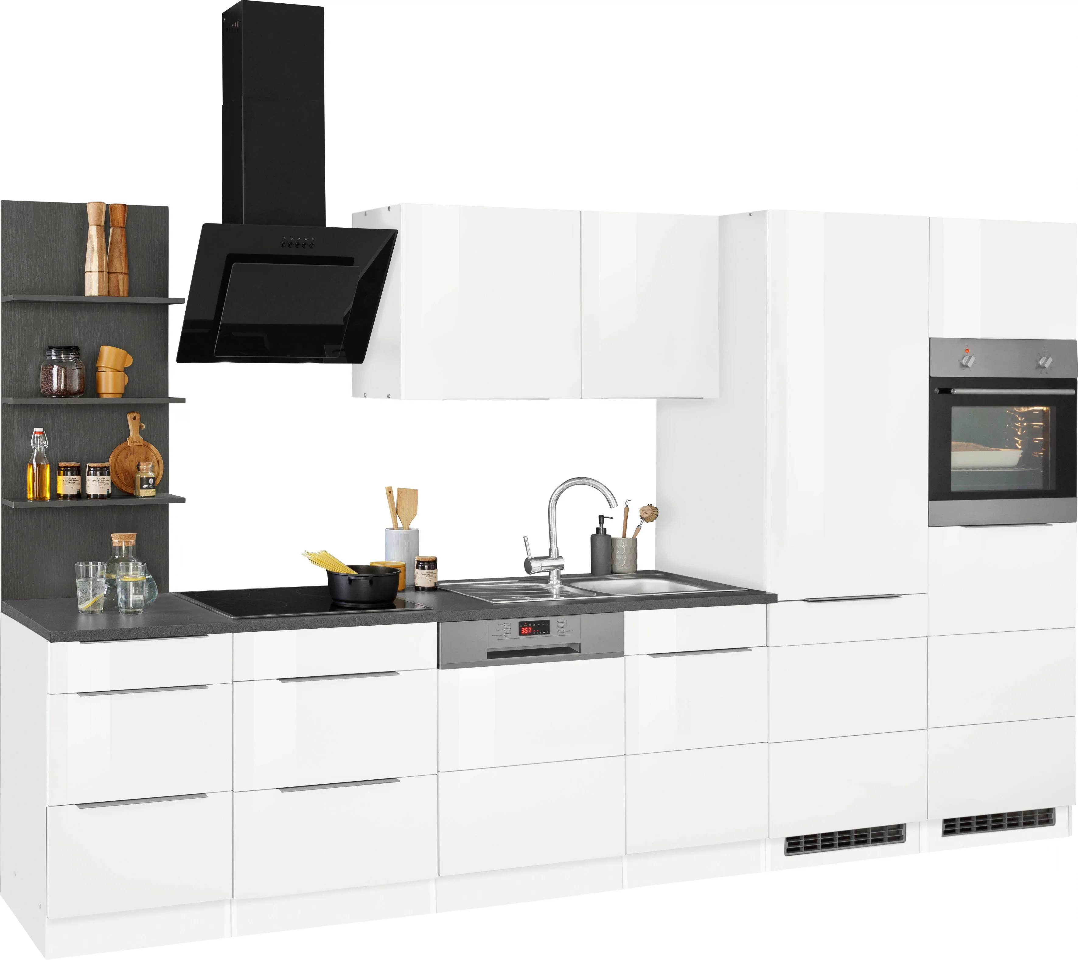 KOCHSTATION Küchenzeile "KS-Brindisi", mit E-Geräten, Breite 340 cm günstig online kaufen