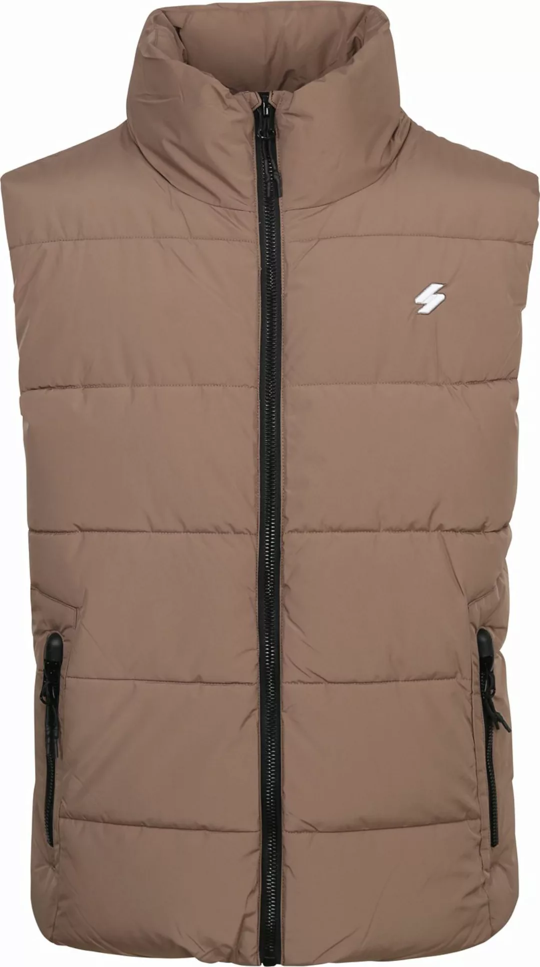 Superdry Sports Puffer Bodywarmer Beige - Größe M günstig online kaufen