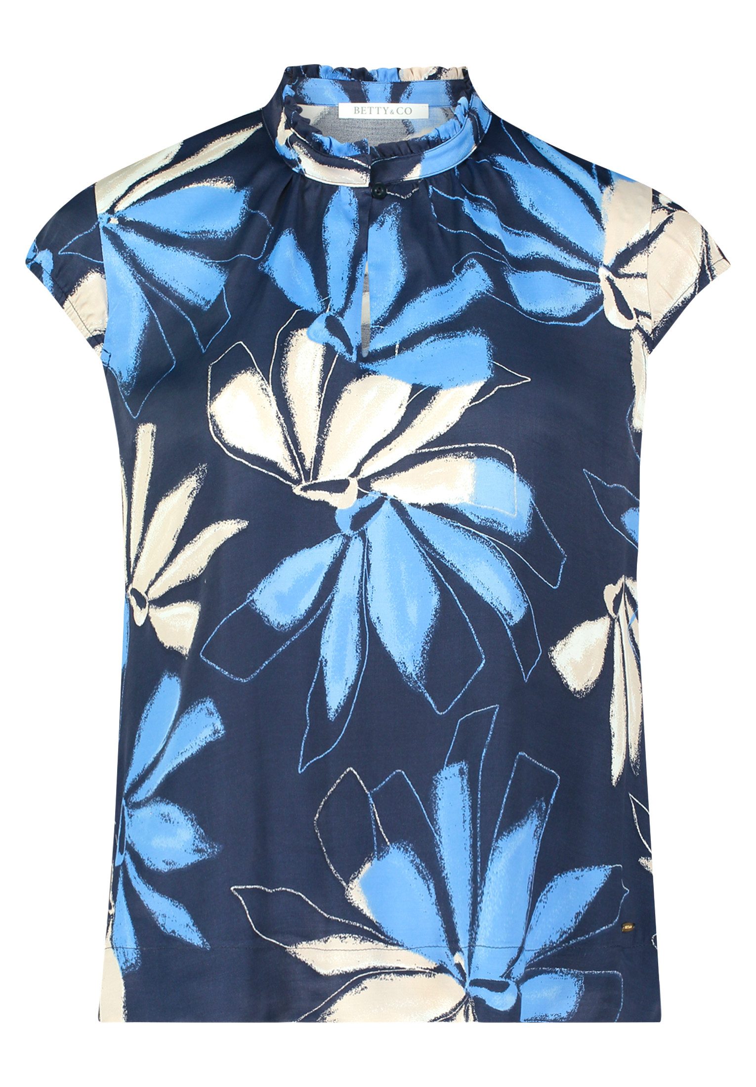 Betty&Co Schlupfbluse "Betty & Co Damen Schlupfbluse kurzarm" günstig online kaufen