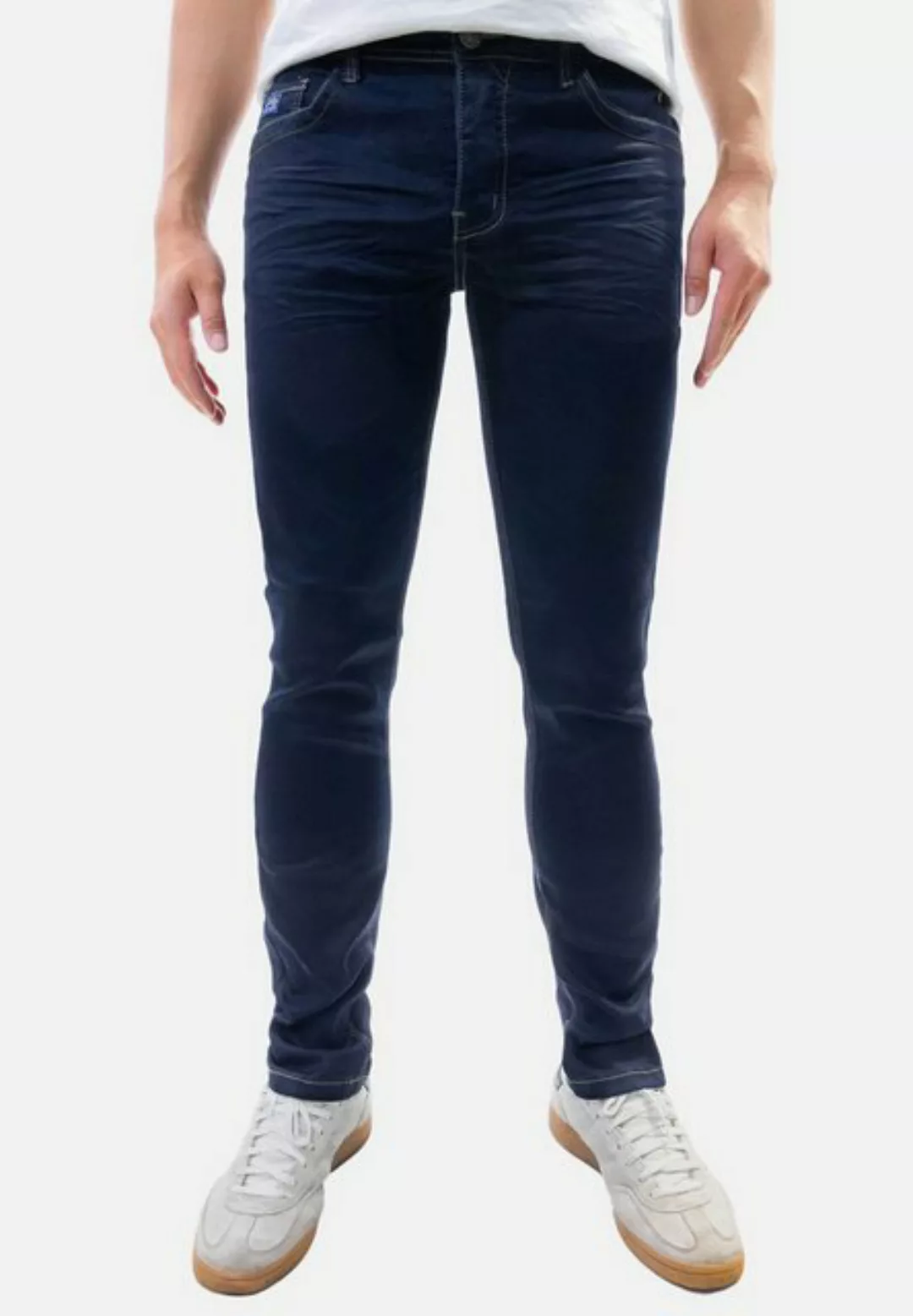 Jaylvis Regular-fit-Jeans Feine Jeans Twill Denim Design-Falten und Kontras günstig online kaufen