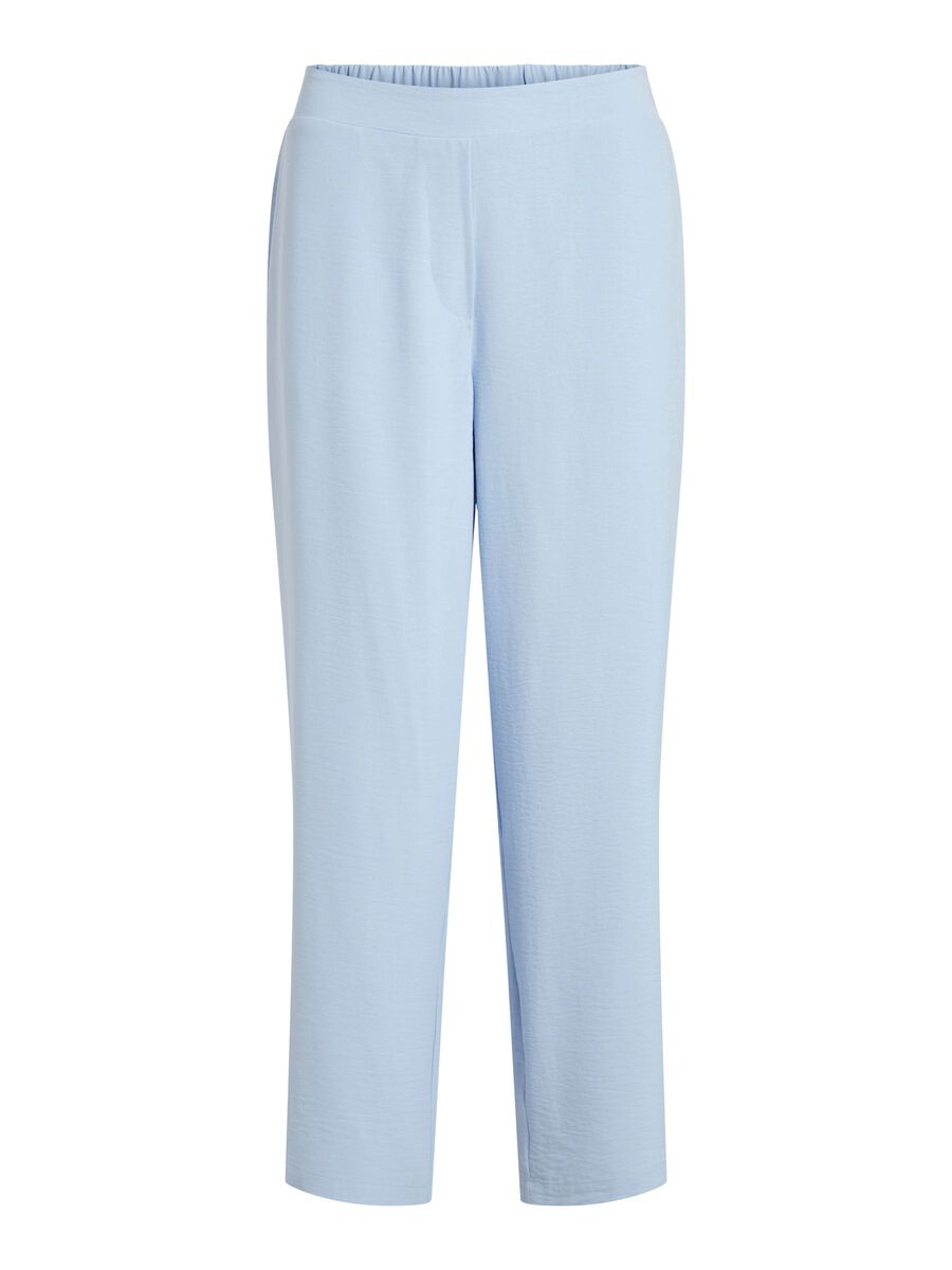 VILA Regular Waist – Straight Fit Hose Damen Blau günstig online kaufen
