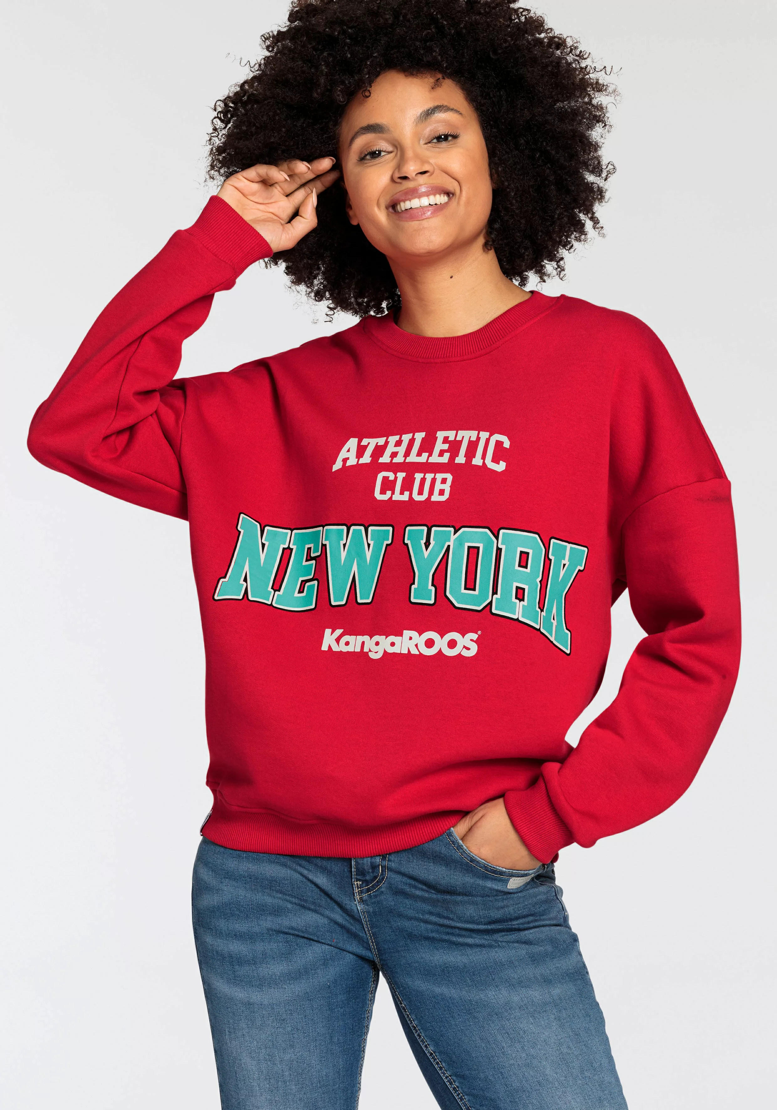 KangaROOS Sweatshirt, mit großem Logodruck im College-Style - NEUE KOLLEKTI günstig online kaufen