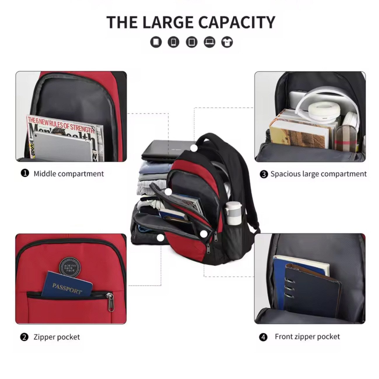 SHG Freizeitrucksack ֎ Schulrucksack Sportrucksack Laptoprucksack günstig online kaufen