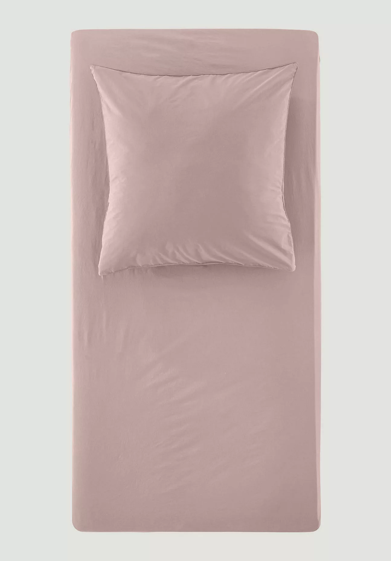hessnatur Perkal Spannbettlaken aus Bio-Baumwolle - rosa - Größe 90-100x200 günstig online kaufen