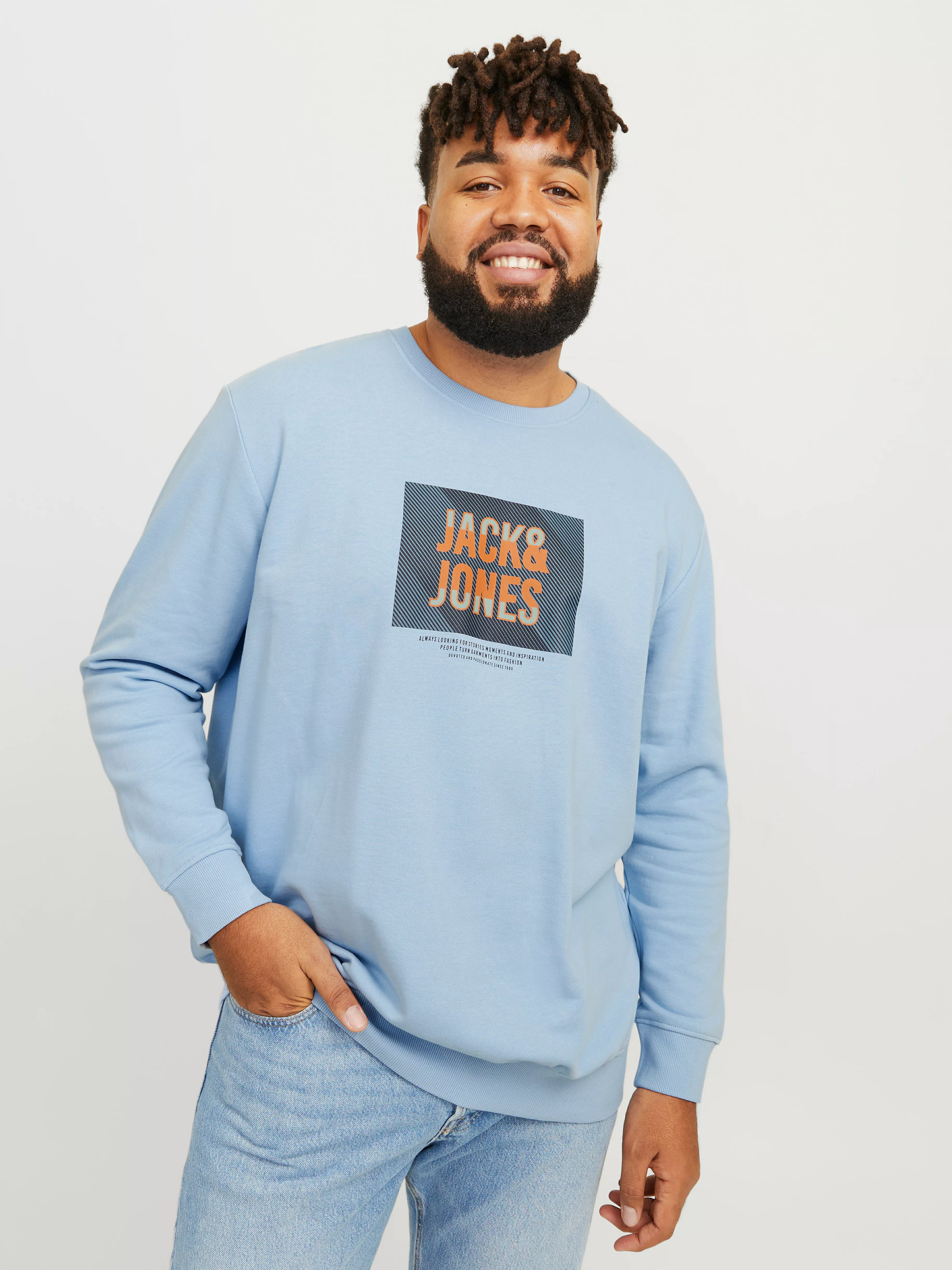 Jack & Jones PlusSize Sweatshirt "JJHUDSON SWEAT CREW NECK PLS" günstig online kaufen