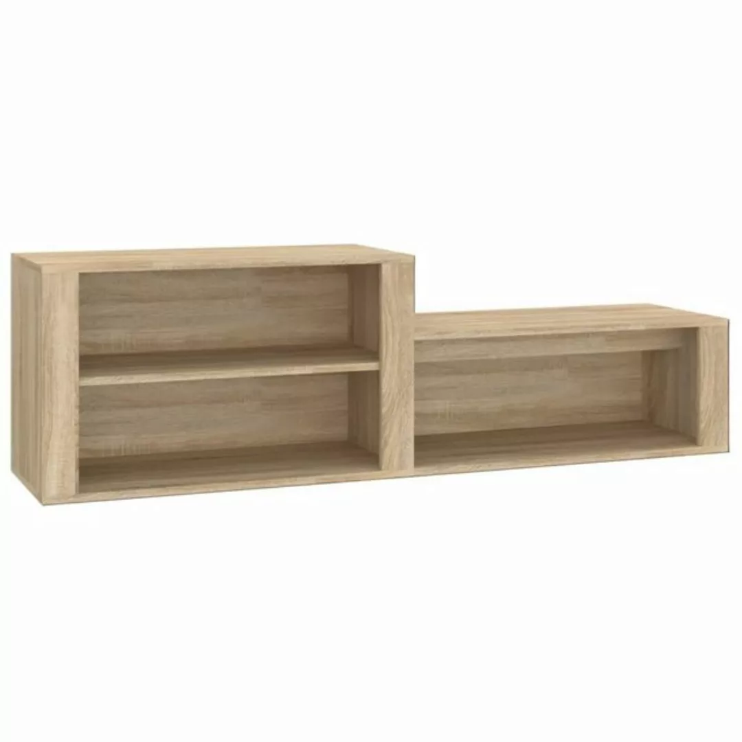furnicato Schuhschrank Sonoma-Eiche 150x35x45 cm Holzwerkstoff günstig online kaufen