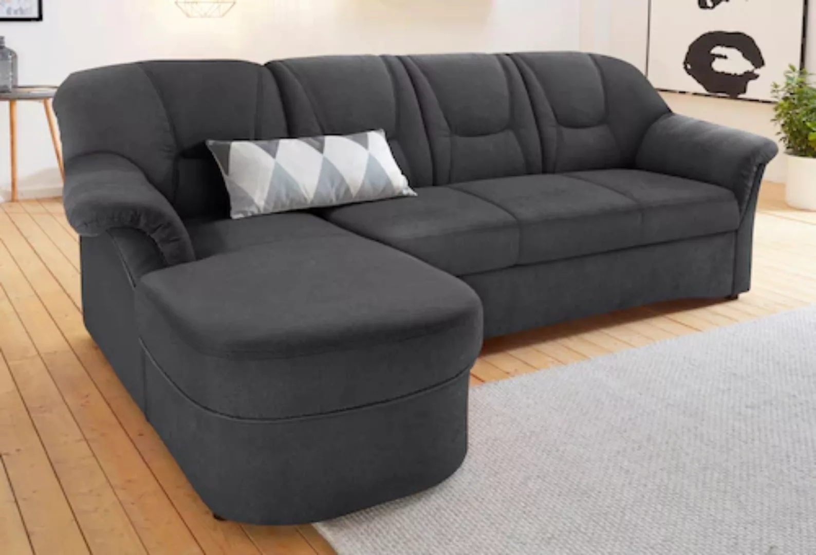 DOMO collection Ecksofa Sarafina L-Form, wahlweise mit Bettfunktion, option günstig online kaufen