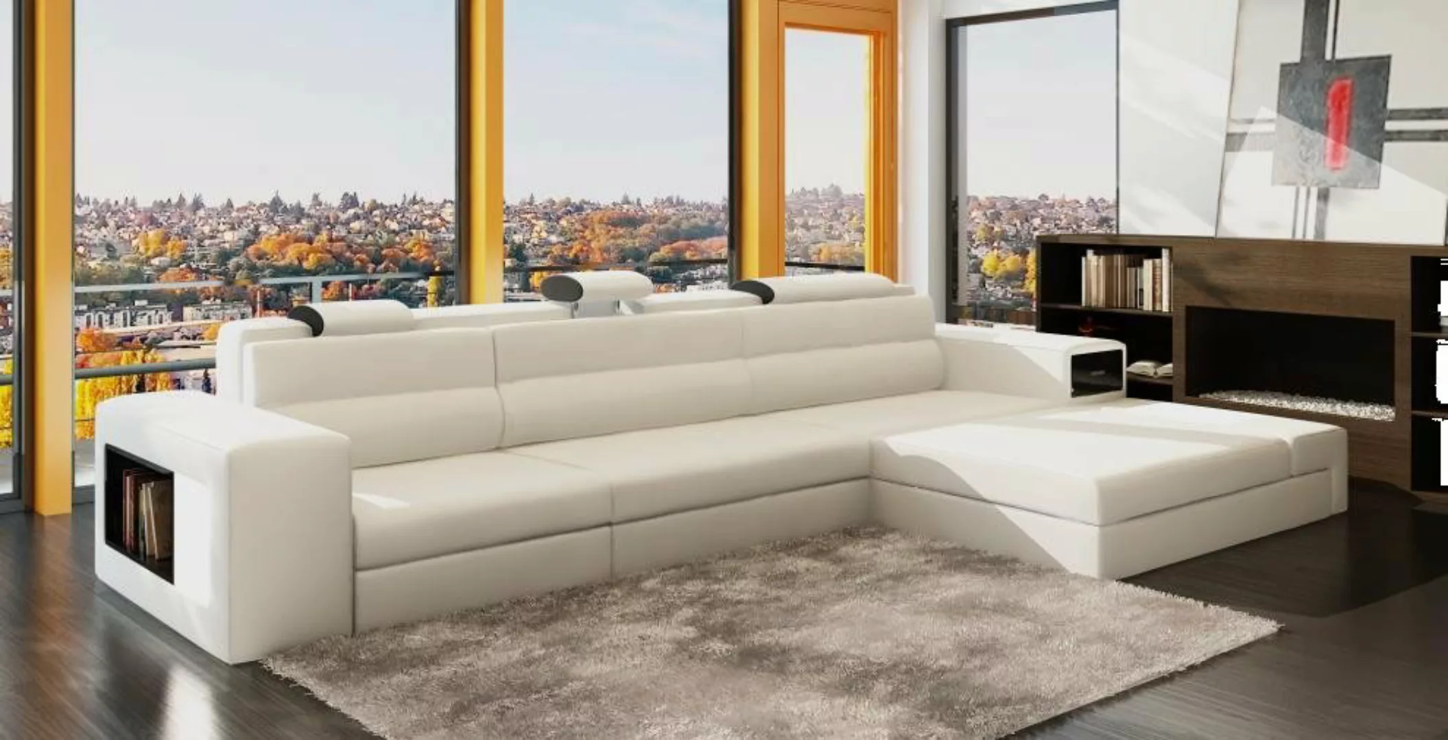 JVmoebel Ecksofa Designsofa Sofa mit USB Polster Ecksofa Garnitur Wohnlands günstig online kaufen