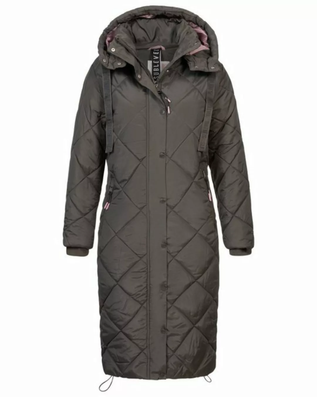 SUBLEVEL Steppjacke Damen Winter Jacke Mantel Parka Steppjacke Lange Mantel günstig online kaufen