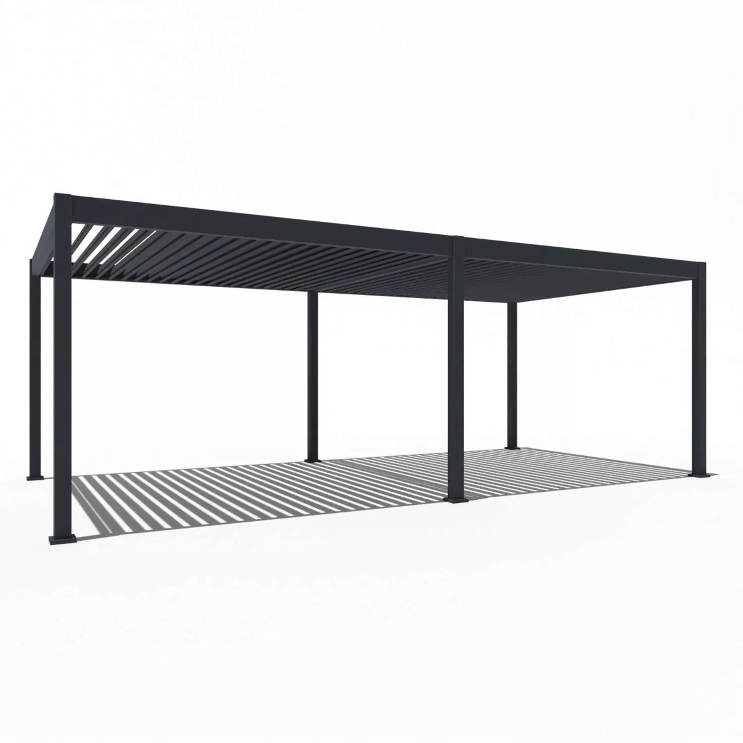 Weide Elektrische Deluxe Aluminium  Pergola 3,6 x 7,2 M mit LED günstig online kaufen