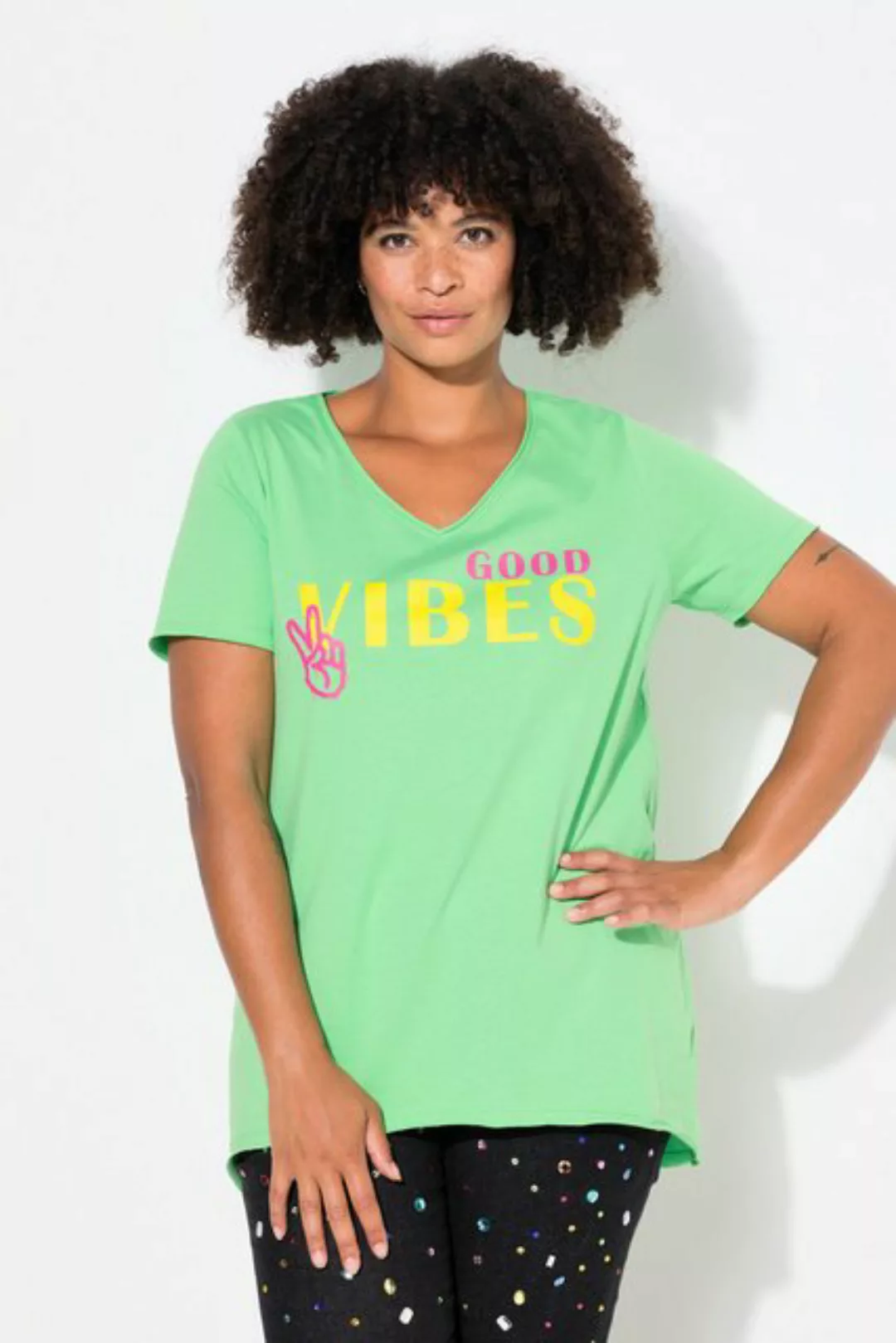 Angel of Style T-Shirt T-Shirt A-Linie GOOD VIBES-Motiv günstig online kaufen