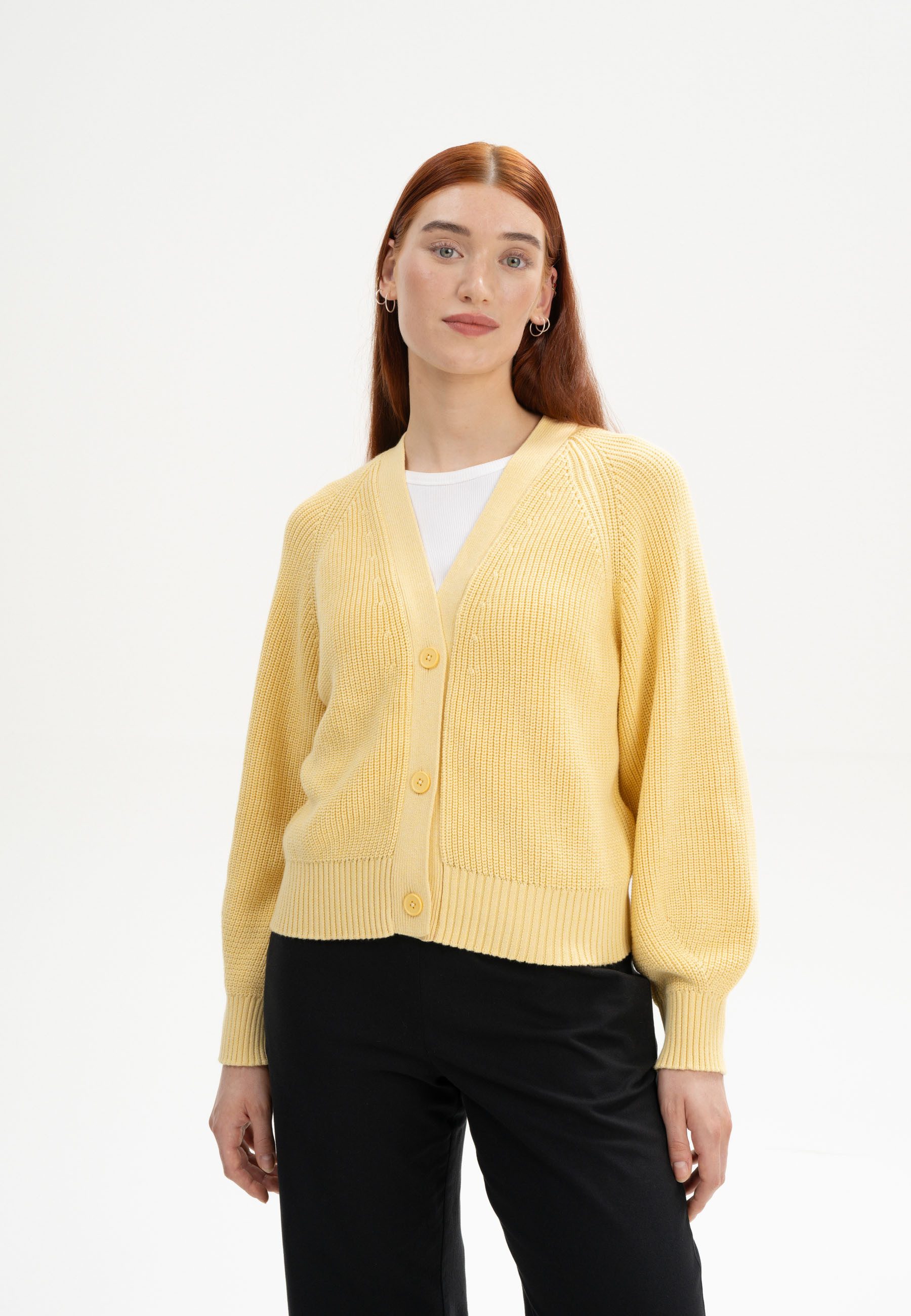 MELA Cardigan Damen Rippstrick Cardigan BHUMA günstig online kaufen